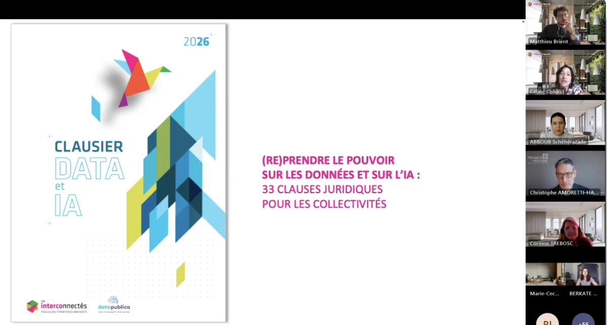 Webinaire – (Re)prendre le pouvoir sur les données et sur l’IA : 33 clauses juridiques pour les collectivités
